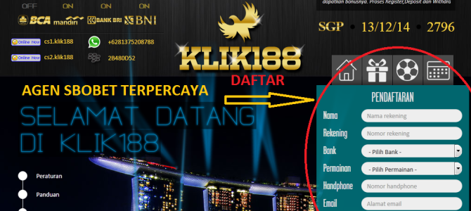 CARA DAFTAR KLIK188