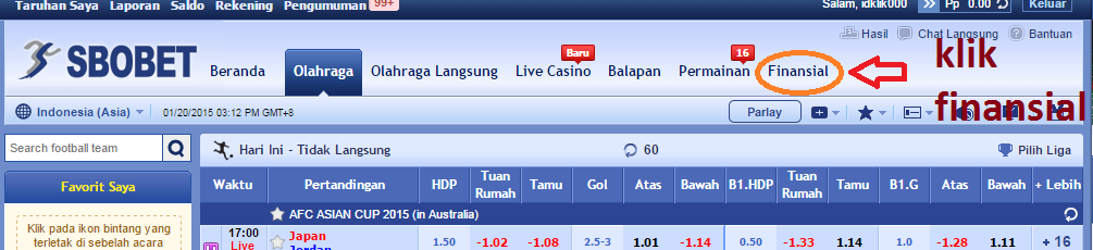 cara taruhan sbobet financial 1